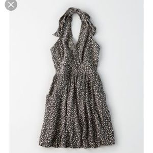 American Eagle Textured Halter Dress XL